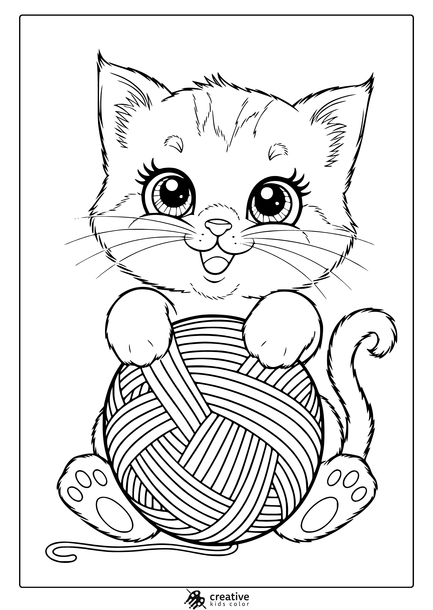 coloring page cute animals
