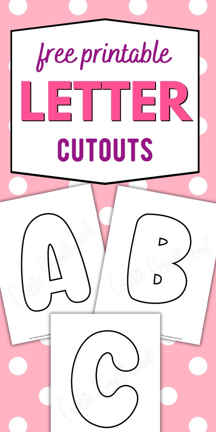 large alphabet letters printable free
