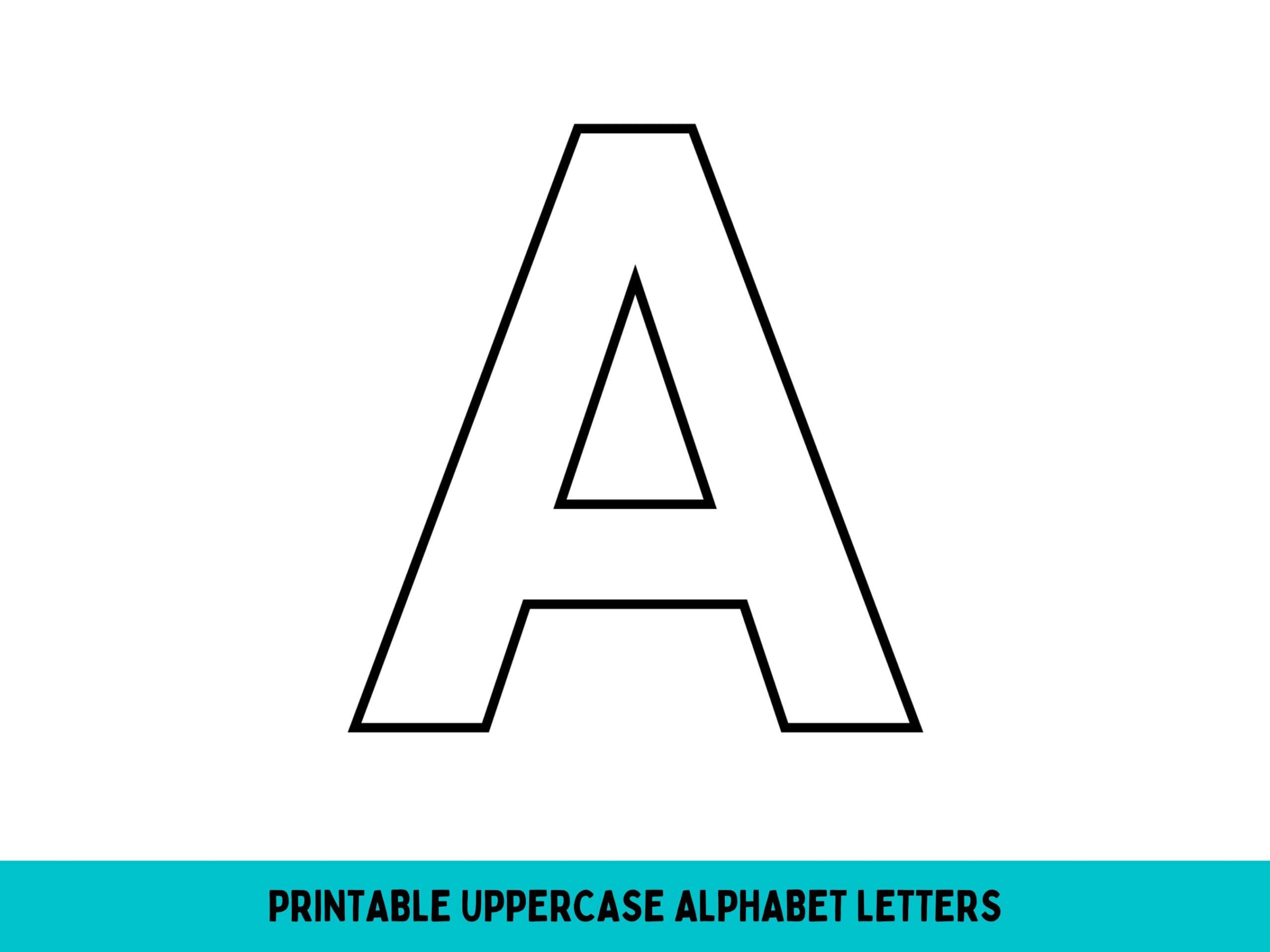 Large Printable Alphabet Letters Classroom Bulletin Board editable Colors PDF Etsy