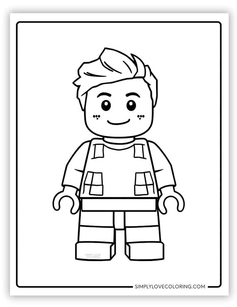 Lego Coloring Pages Free PDF Printables Simply Love Coloring