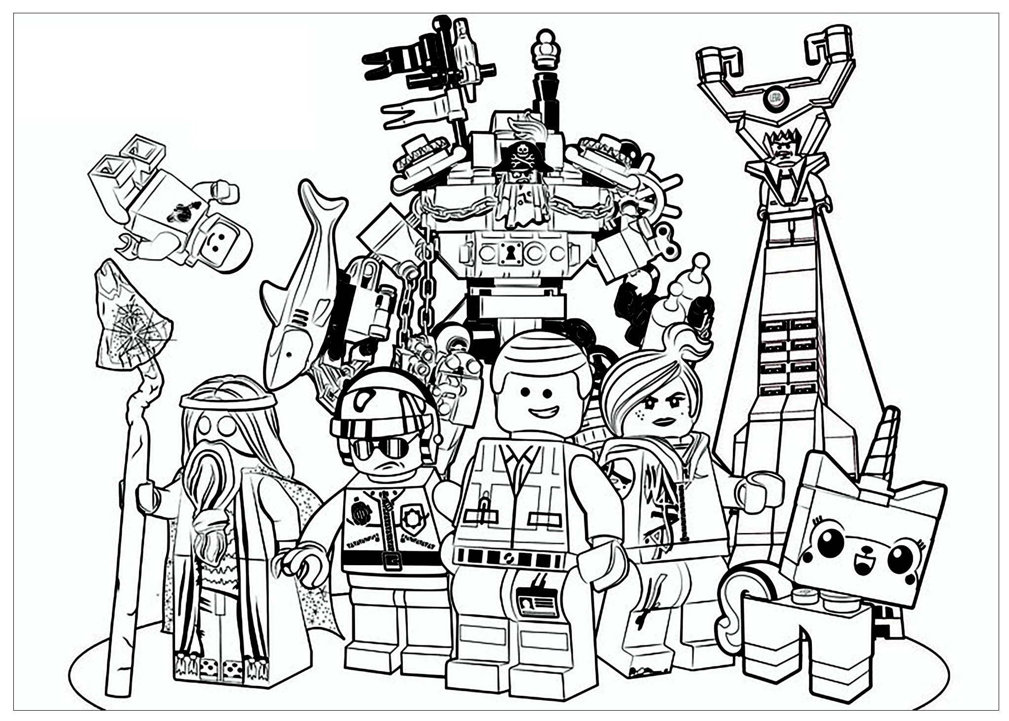 Lego Movie Movie Coloring Pages