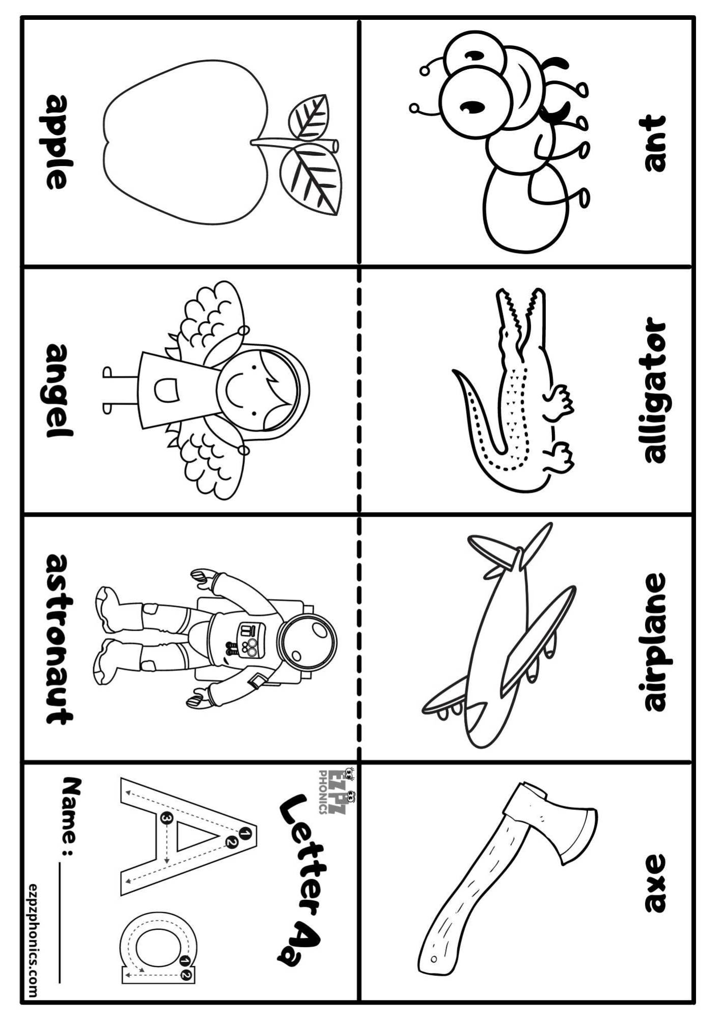 alphabet coloring book printable