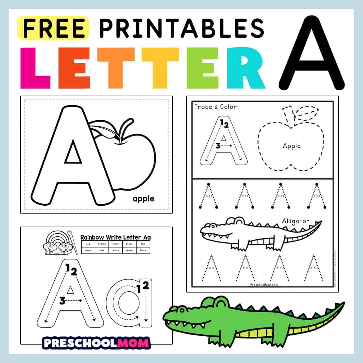 alphabet worksheets printable free