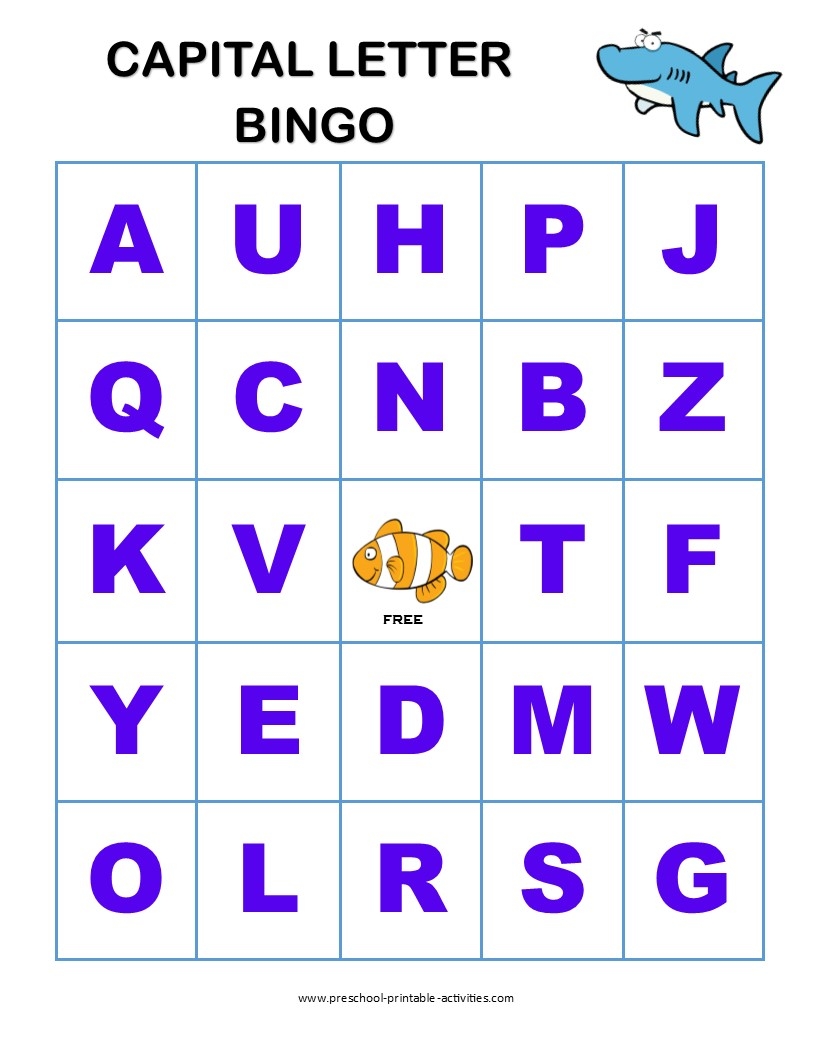 alphabet bingo game printable