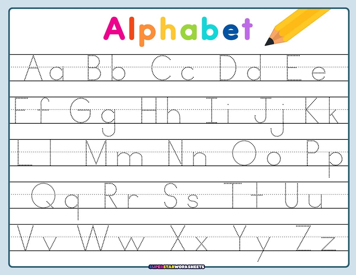 alphabet practice printables