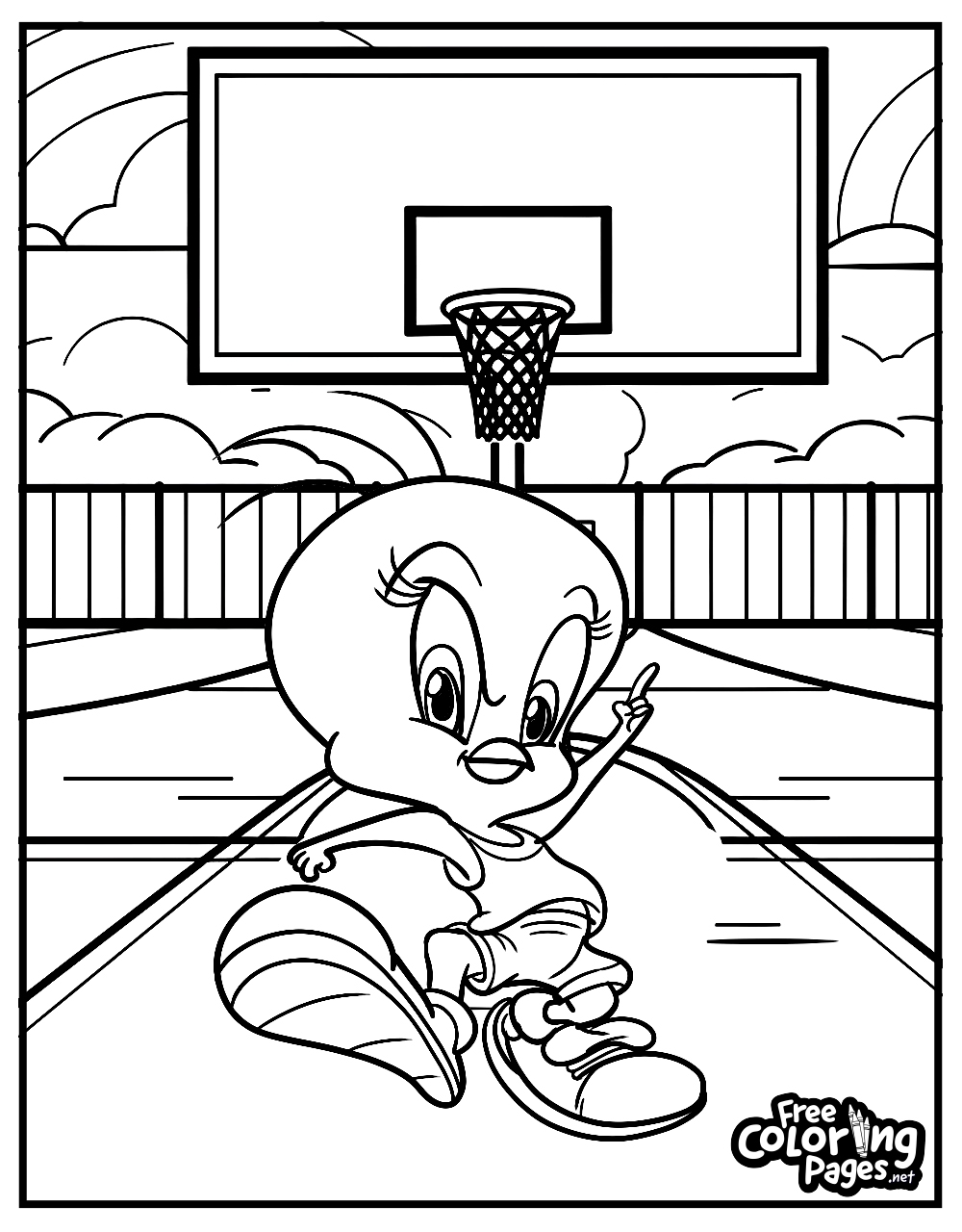 looney tunes characters coloring pages
