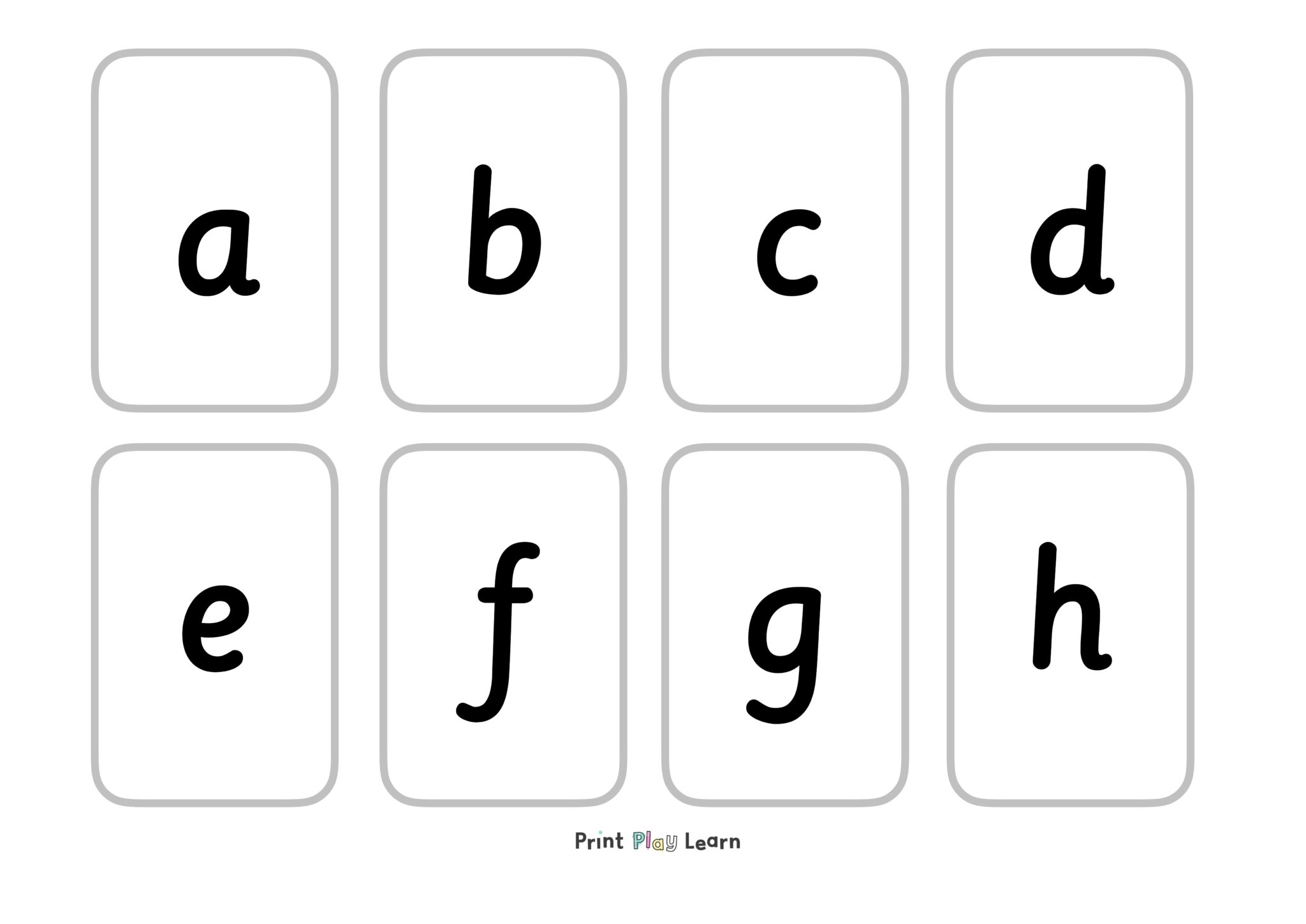 lower case alphabet letters printable