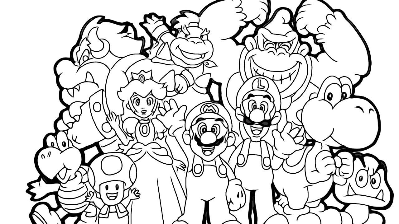 Magical Coloring Box Nintendo Super Mario Bros Coloringpages YouTube