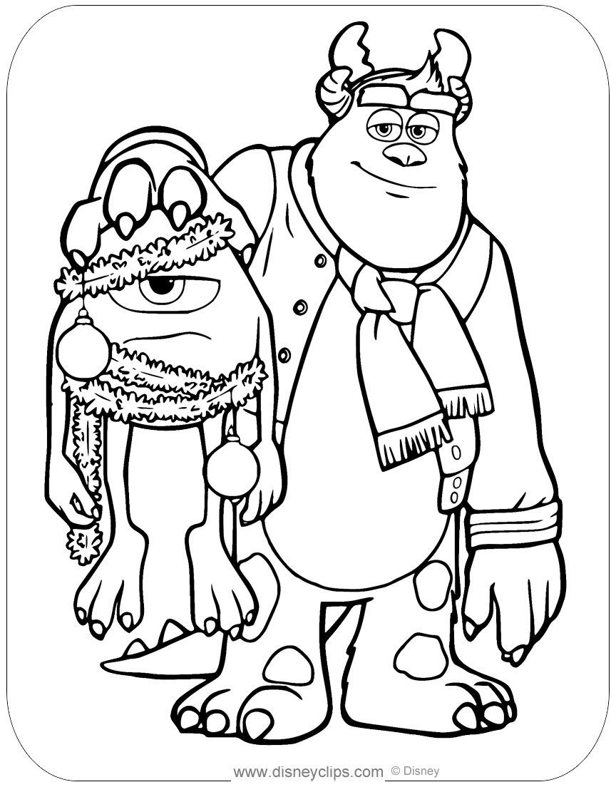 christmas characters coloring pages
