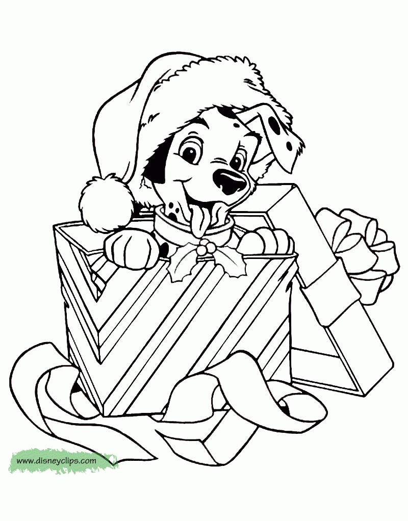 Misc Disney Characters Christmas Coloring Pages Disneyclips
