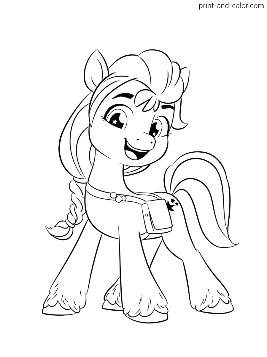 my little pony characters coloring pages