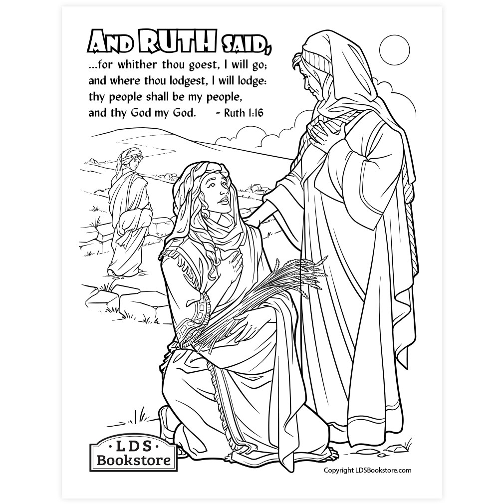 bible character coloring pages