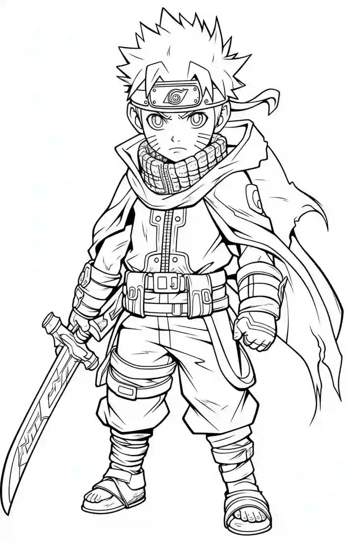 anime naruto coloring pages