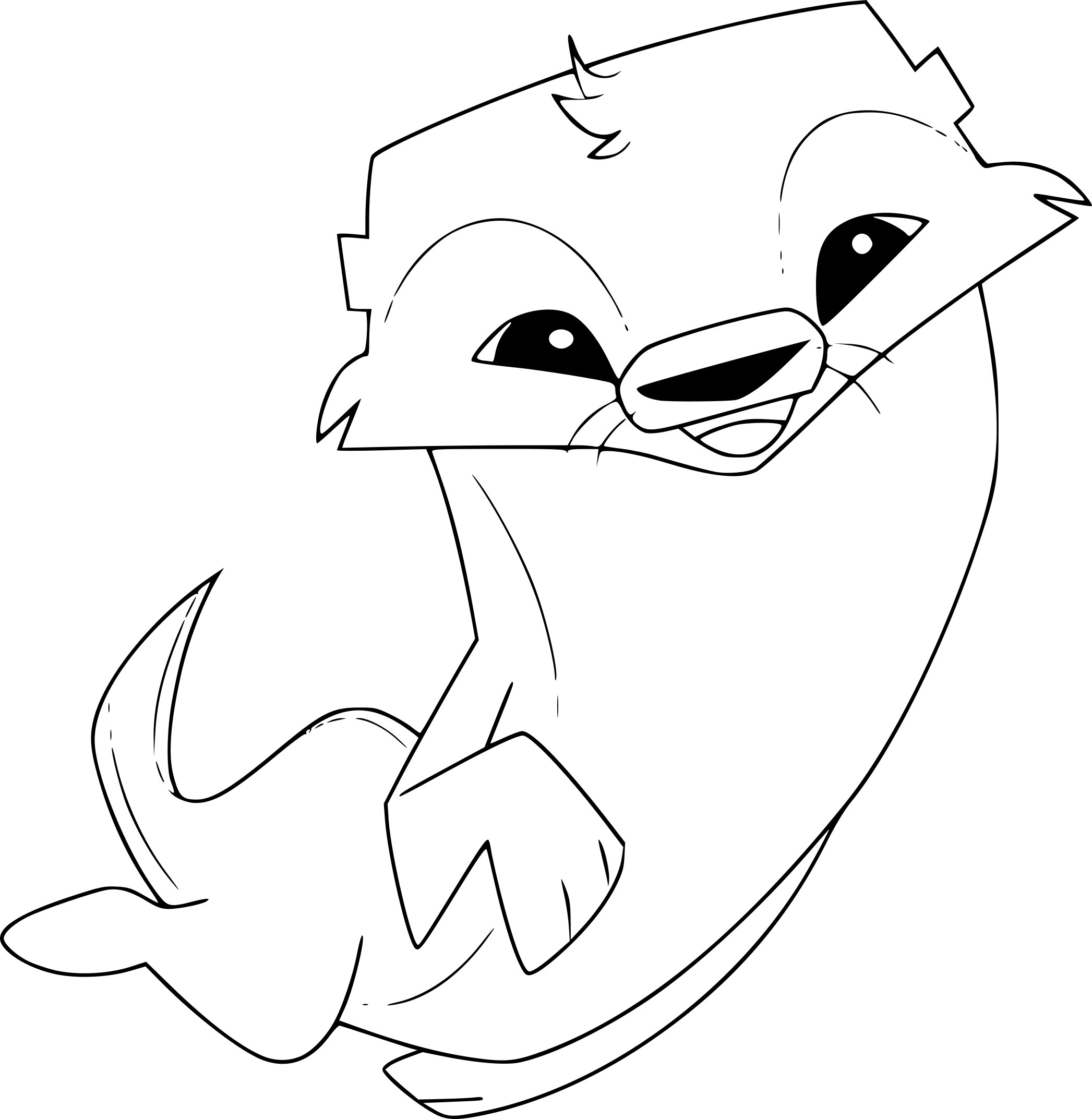 Otter Animal Jam Coloring Page Free Printable Coloring Pages On Coloori