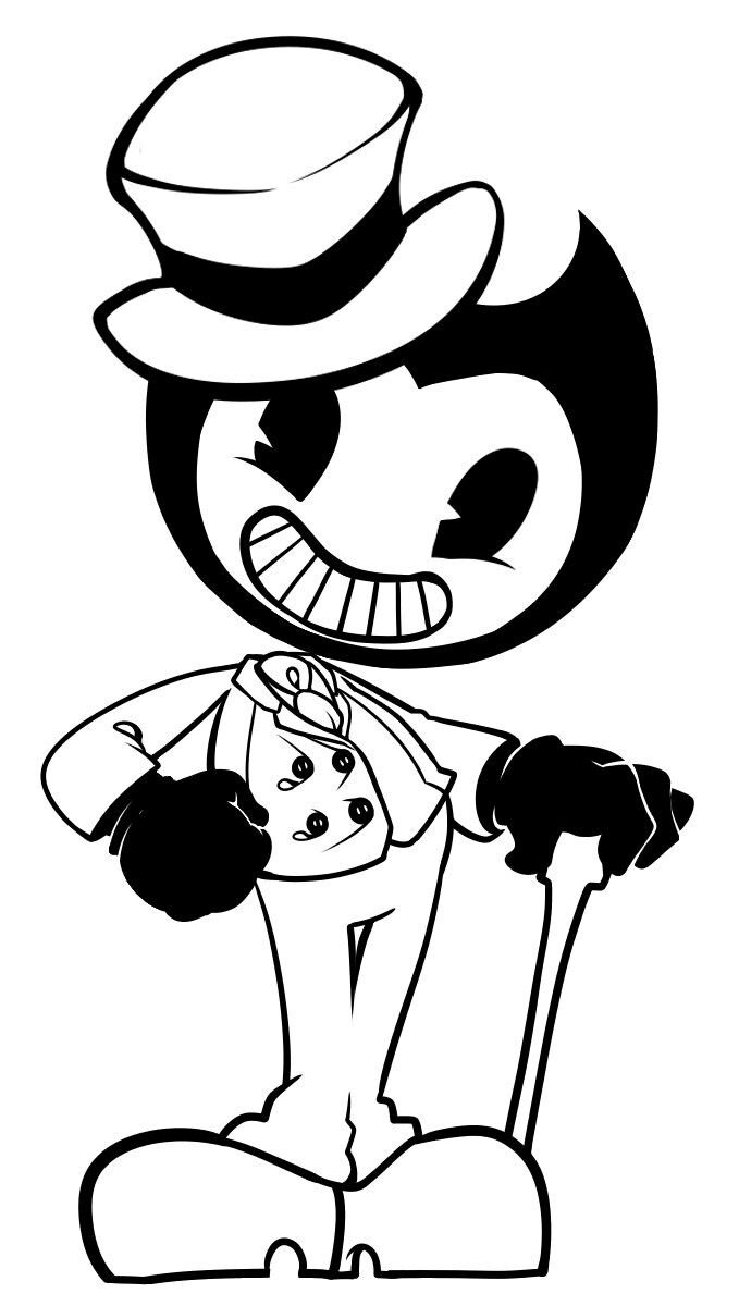 bendy characters coloring pages