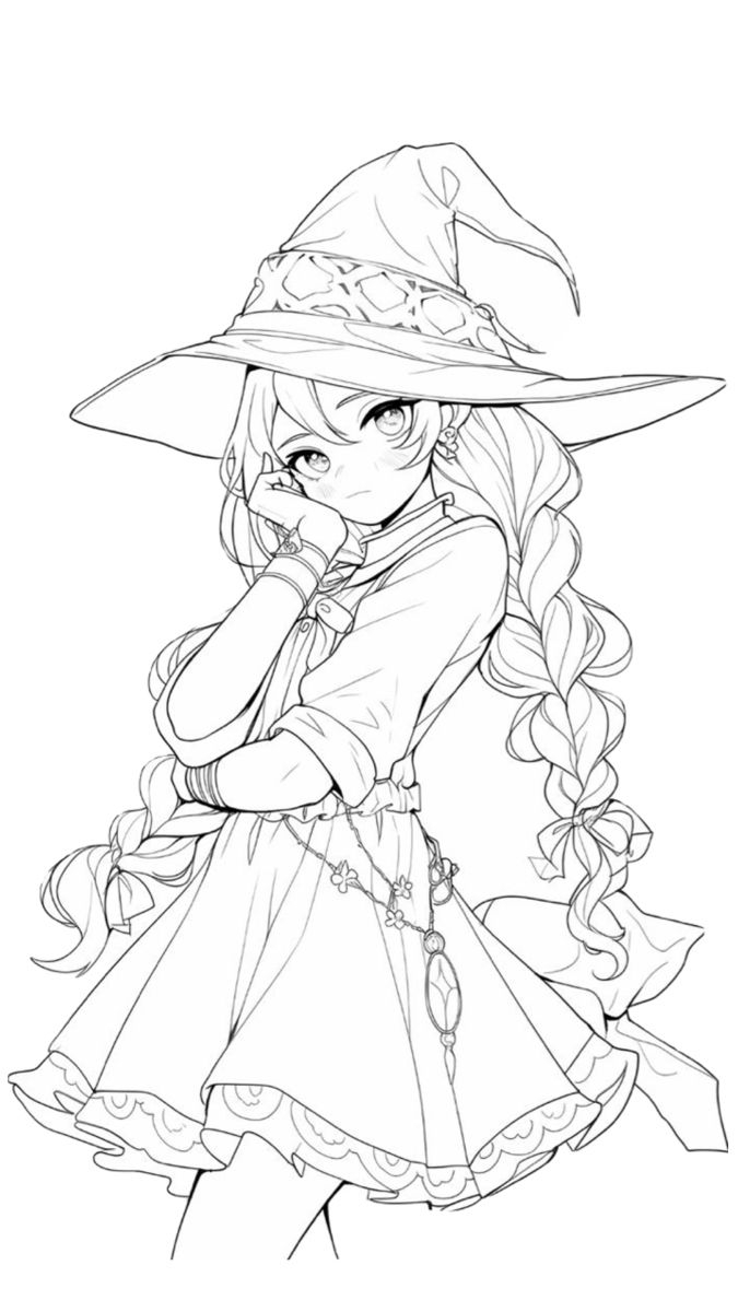Pin By Razona On My Saves Witch Coloring Pages Coloring Book Art Manga Coloring Book