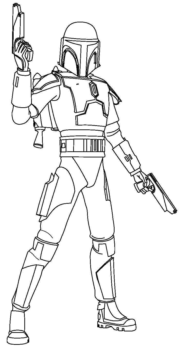 star wars cartoon characters coloring pages