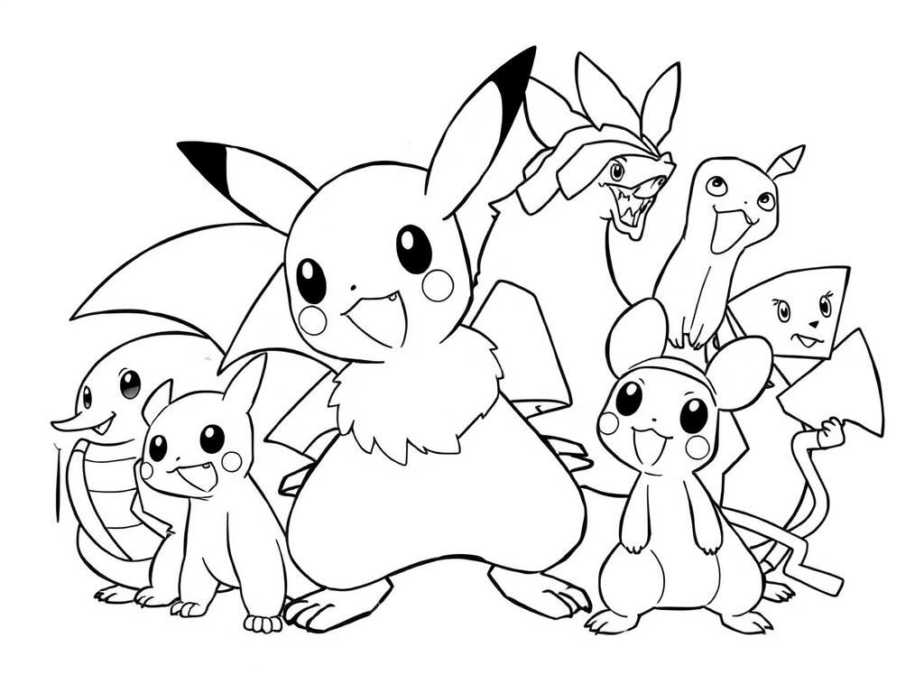 Pok mon Coloring Page For Kids Free Printable Coloring Page