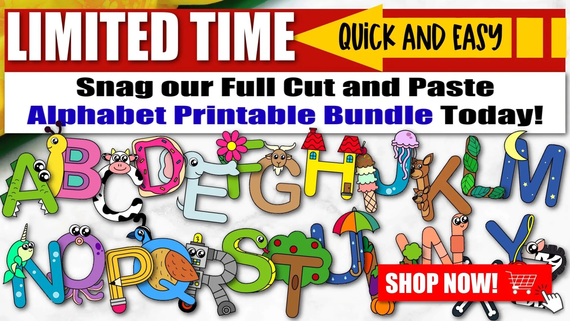 a to z alphabet crafts printable