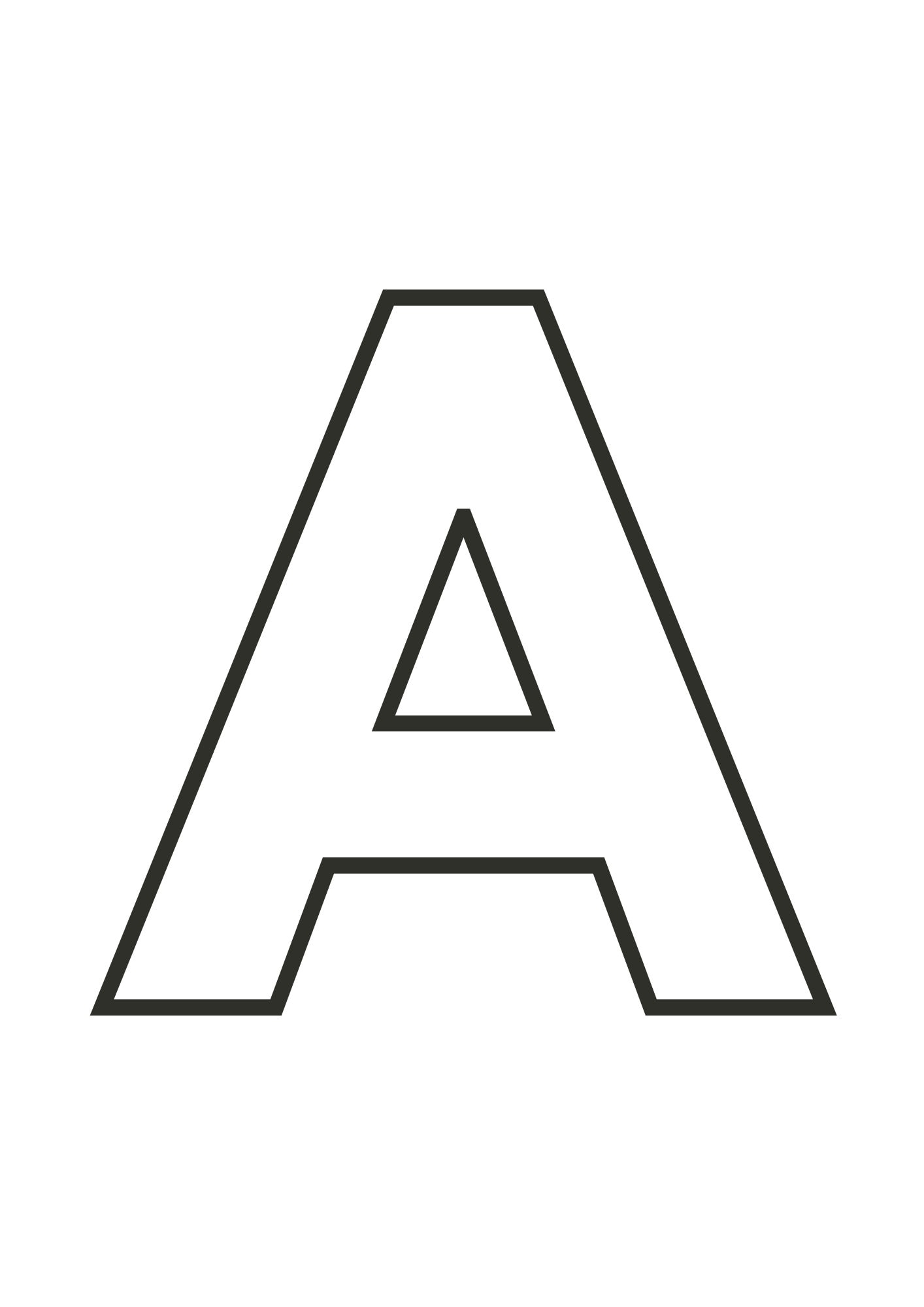 large alphabet stencils printable