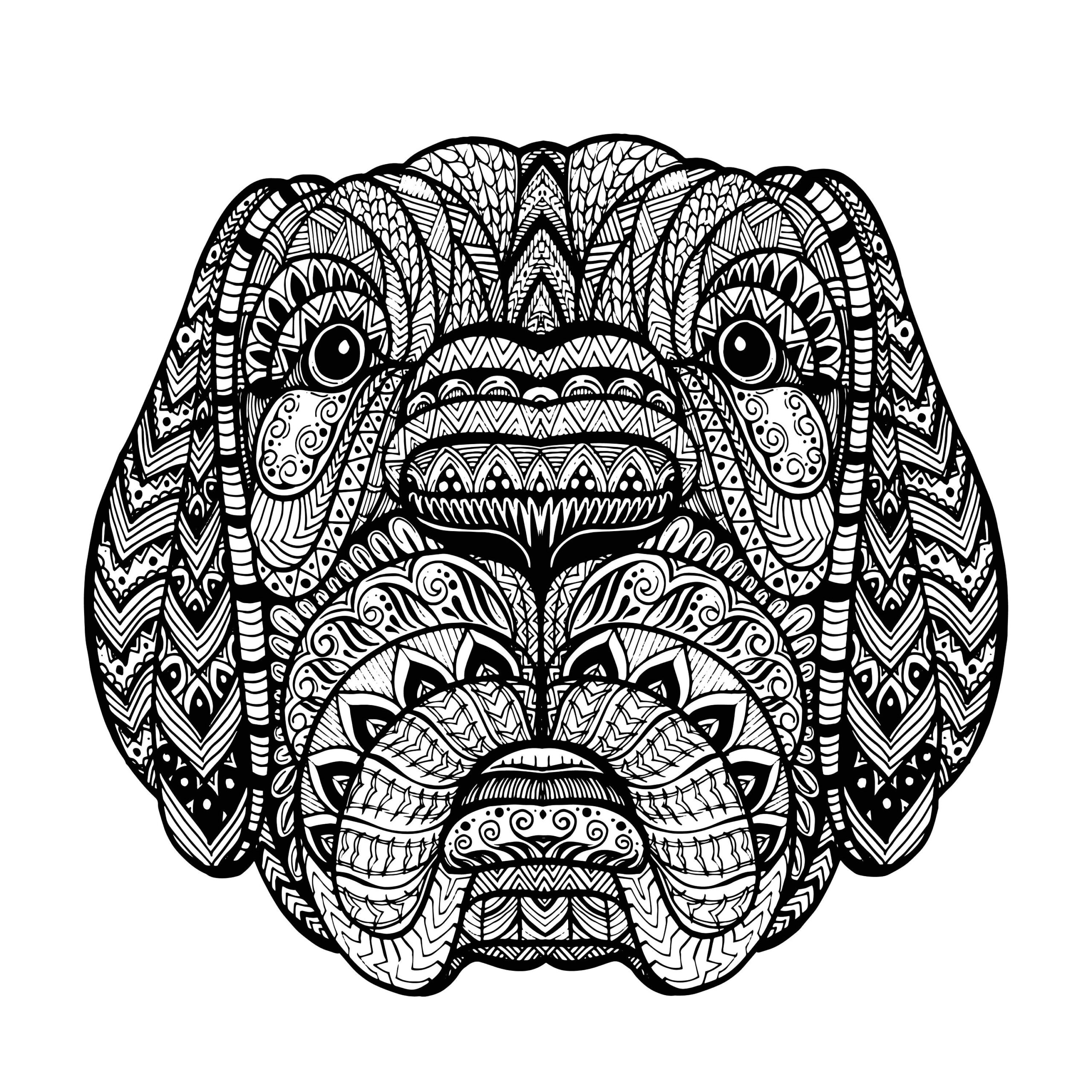 Printable Animal Coloring Book 7 Challenging Pages Digital Download Many Small Details Expert Level Difficulty Animal Mandalas Etsy New Zealand