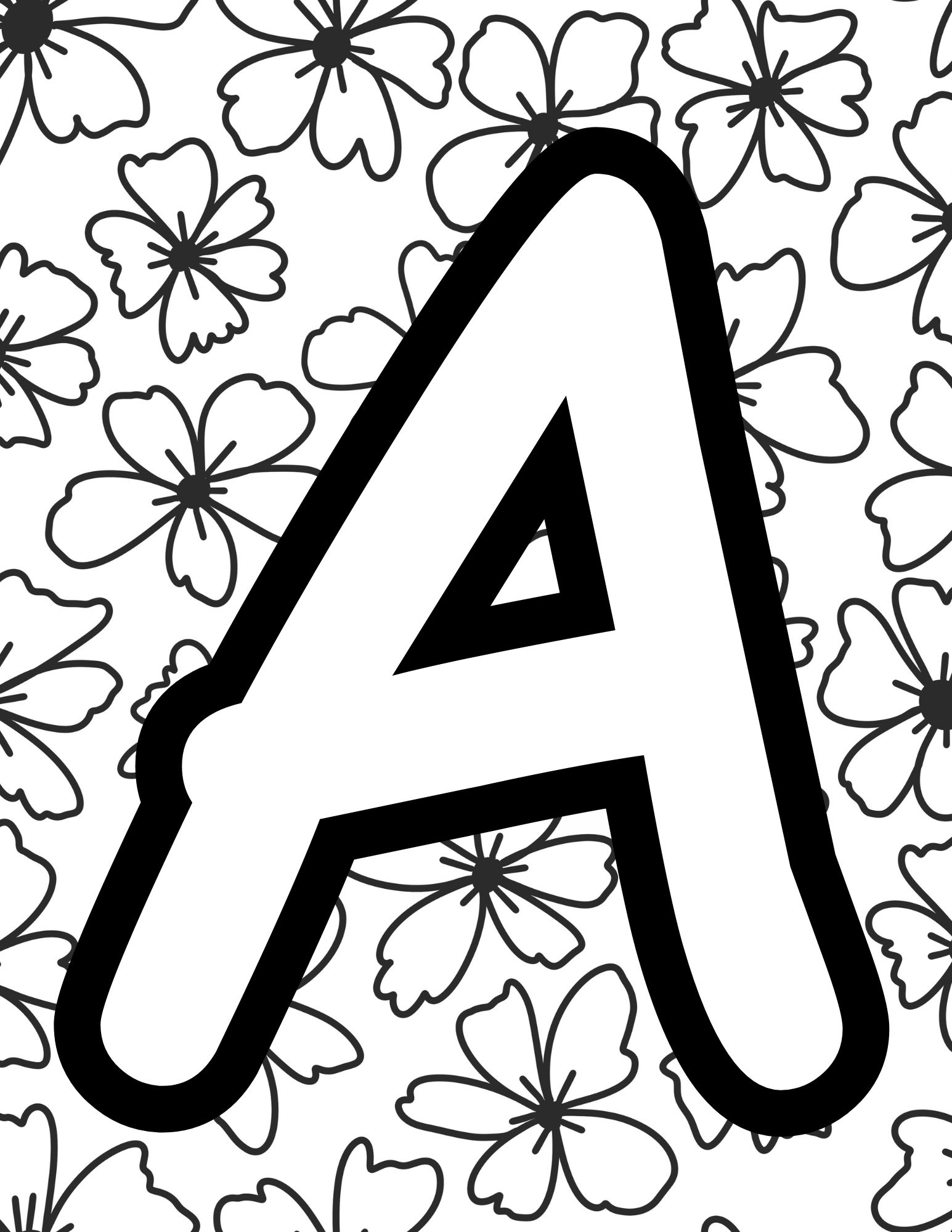 printable alphabet letters to color