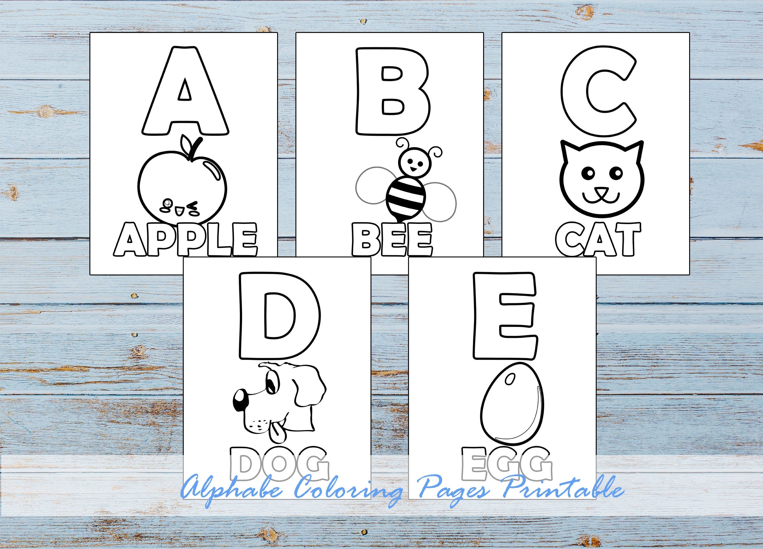 alphabet coloring pages printable