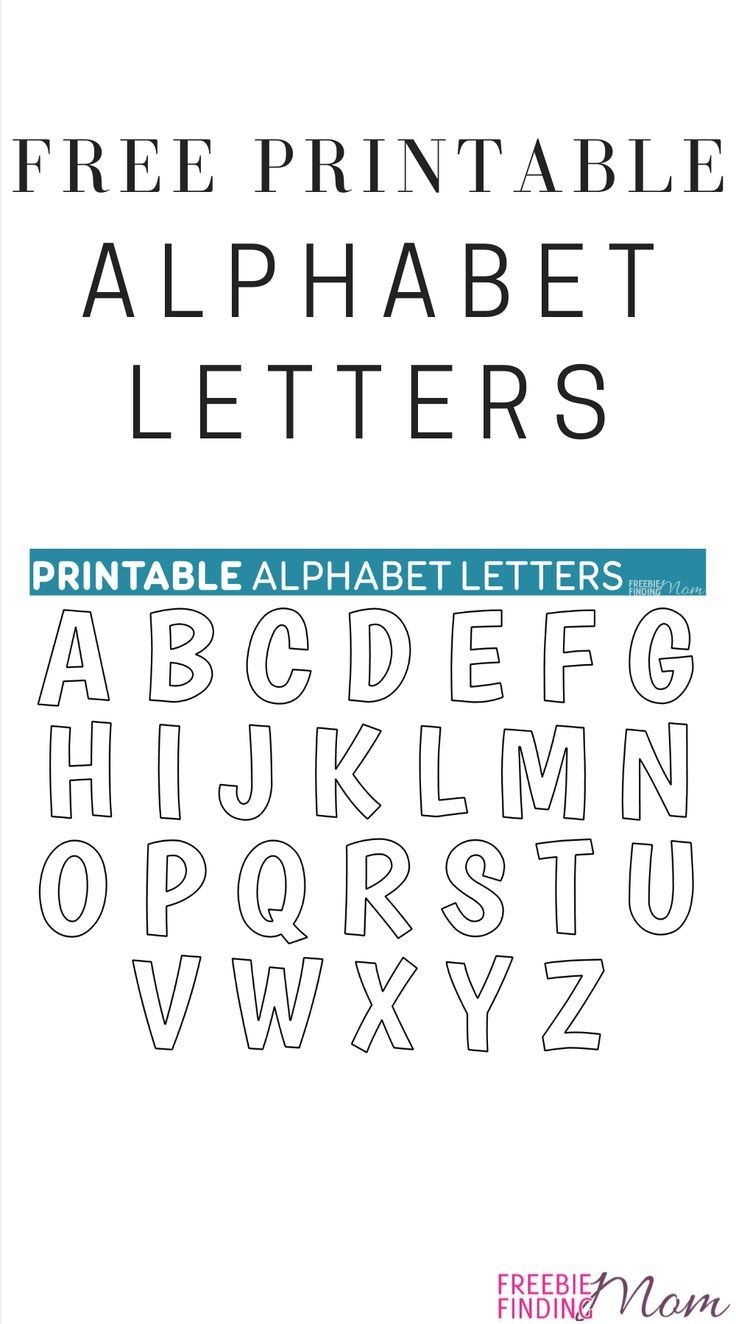free printable alphabet templates