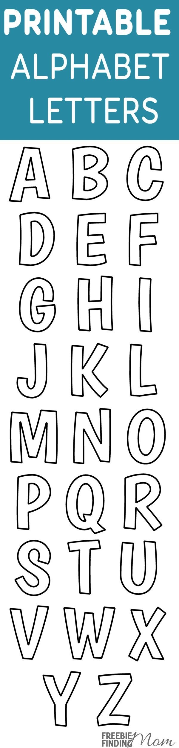 free printable alphabet letter templates