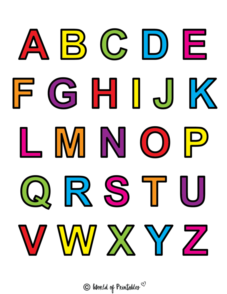 alphabet letters templates printable