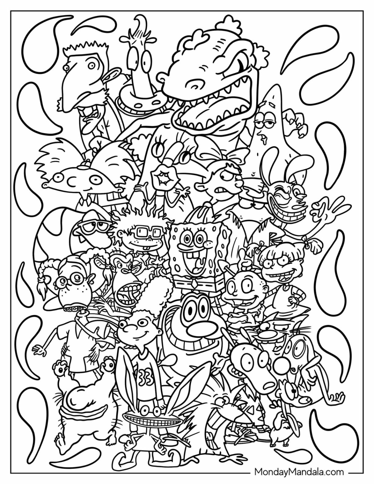 Printable Nickelodeon Coloring Pages For Kids