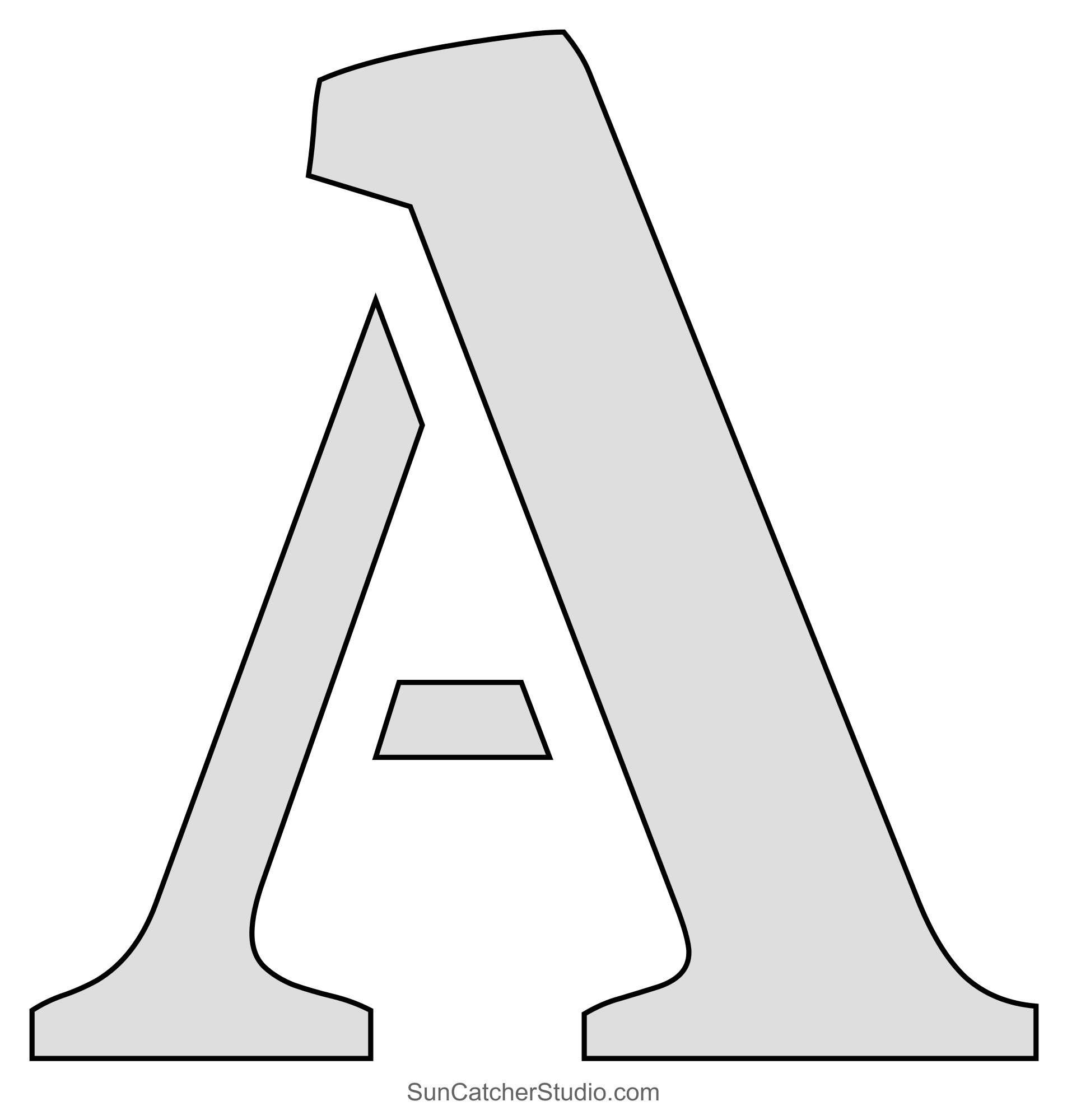 free alphabet stencil printables