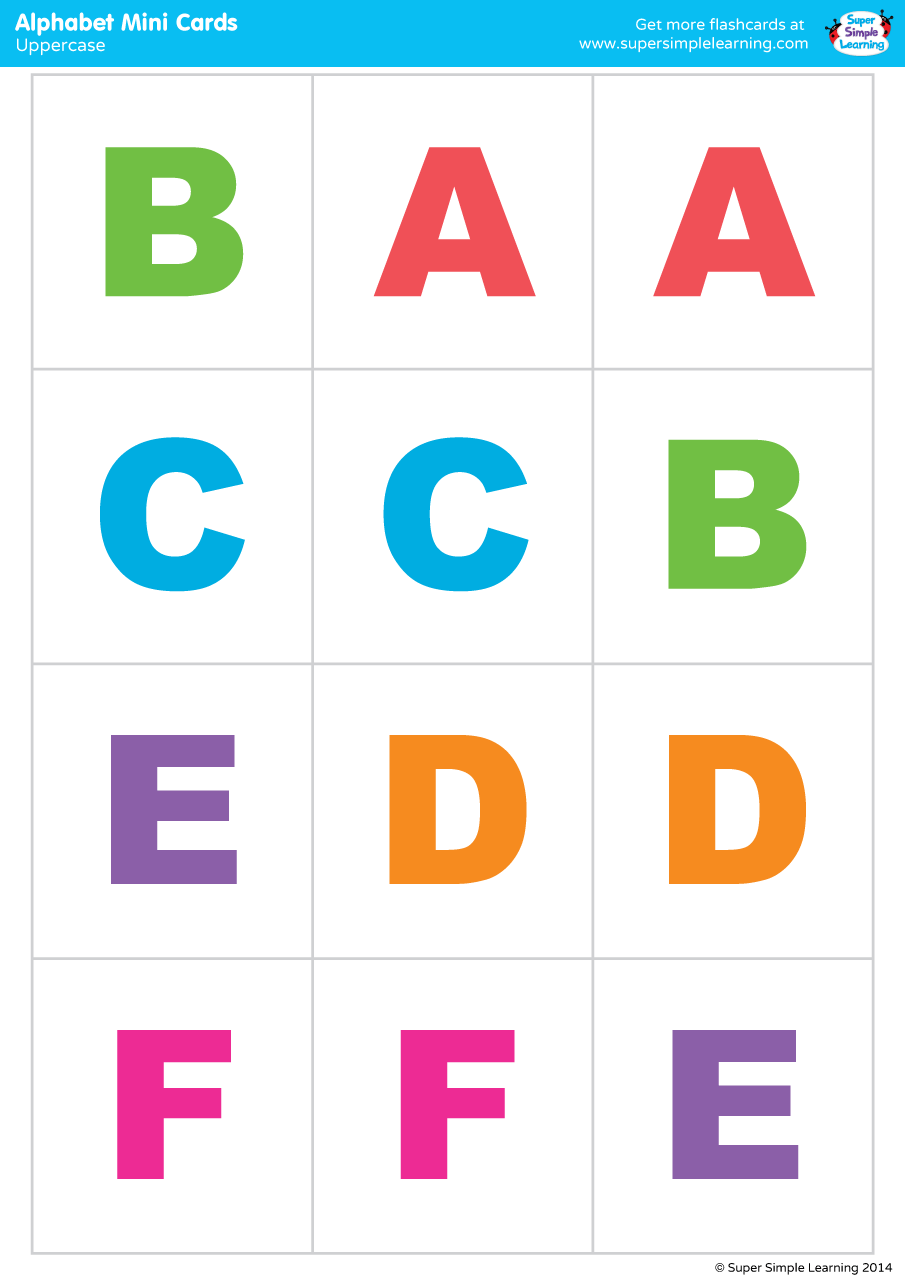 capital letters alphabet printable