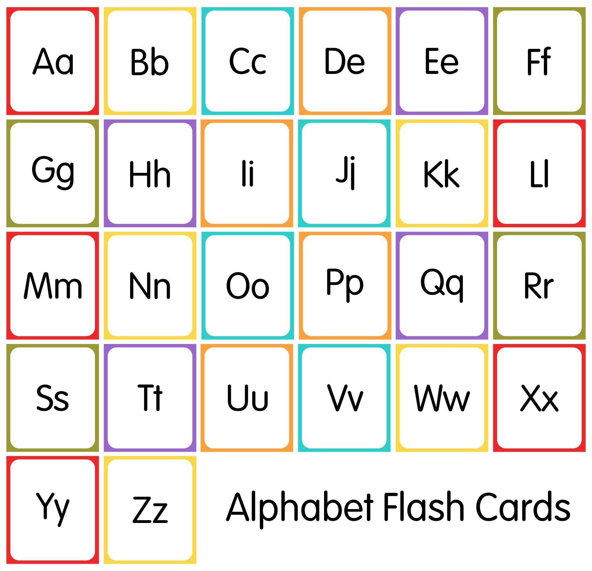 printable upper and lower case alphabet