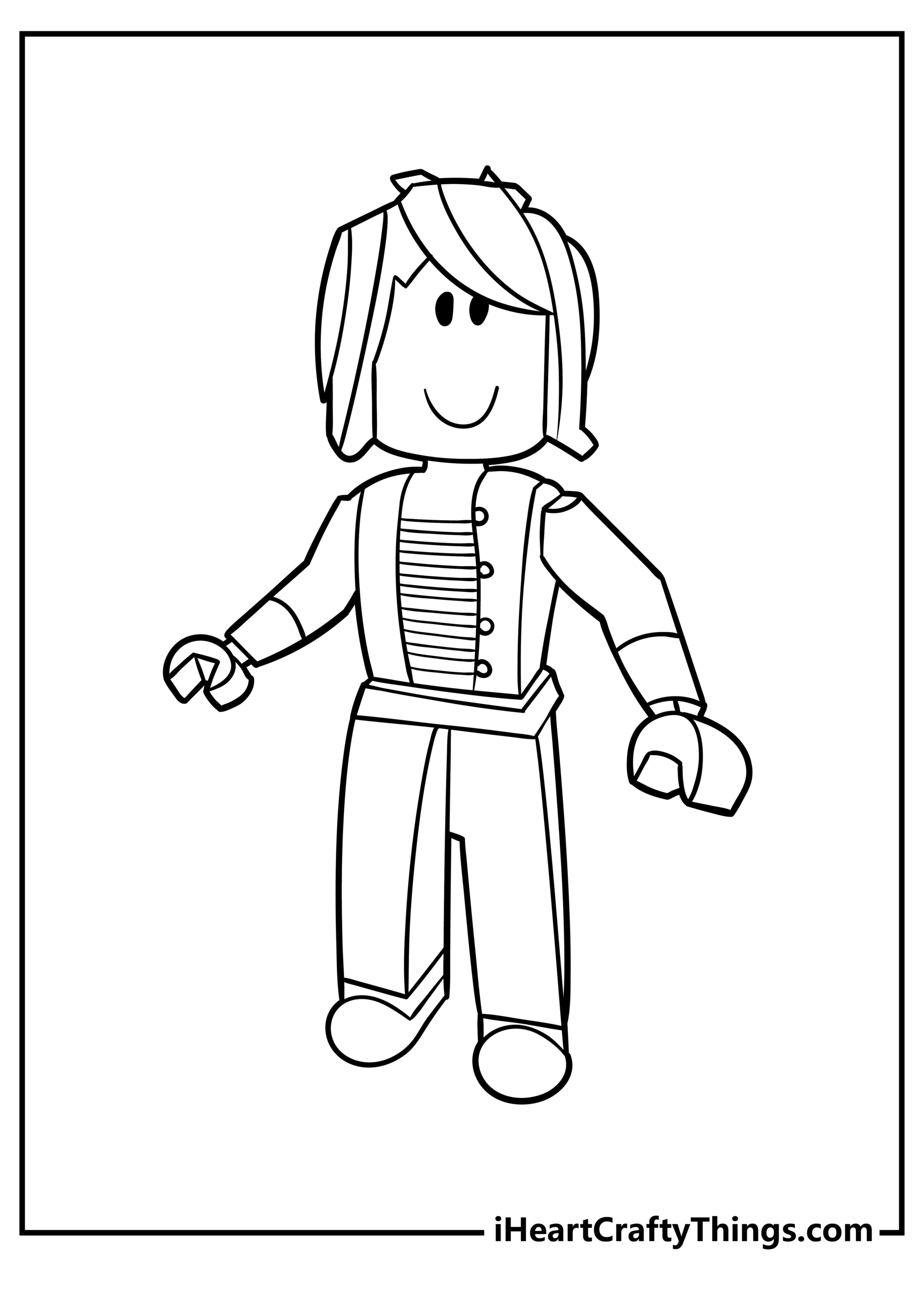 coloring pages of roblox characters