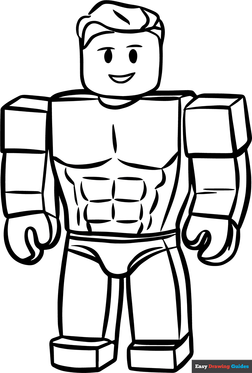 roblox character roblox coloring pages