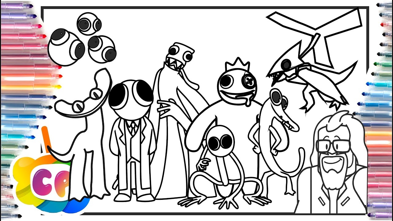 Roblox Rainbow Friends Coloring Pages Rainbow Friends Coloring Tobu Memory Lane NCS Release YouTube