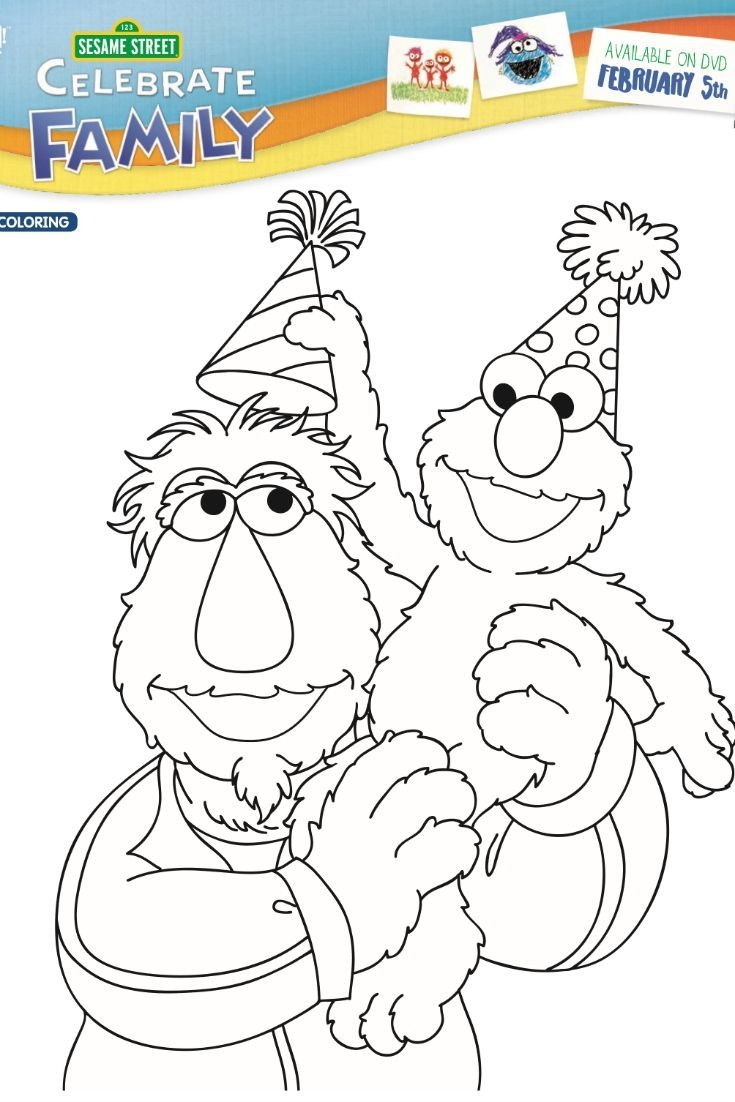 sesame street characters coloring pages