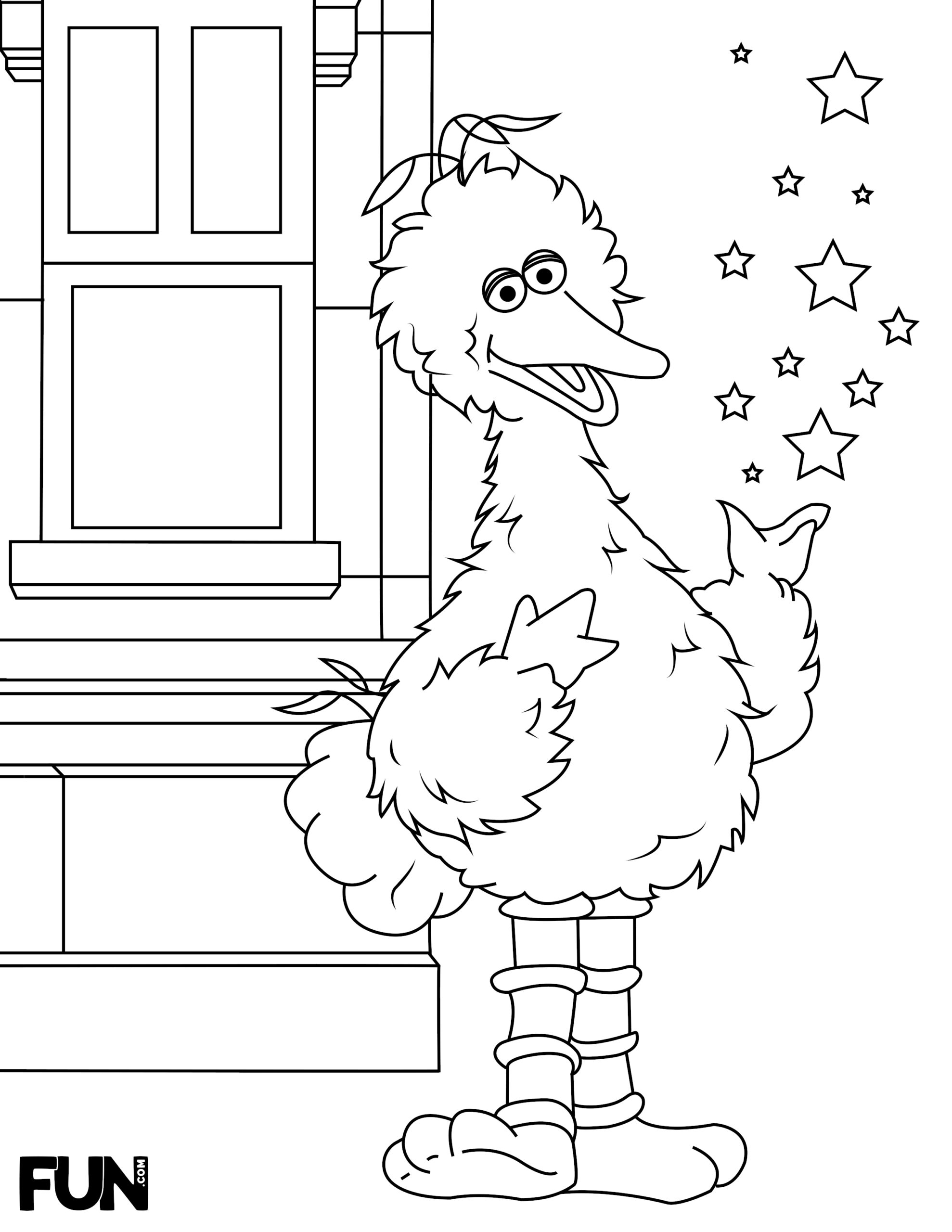 printable sesame street characters coloring pages