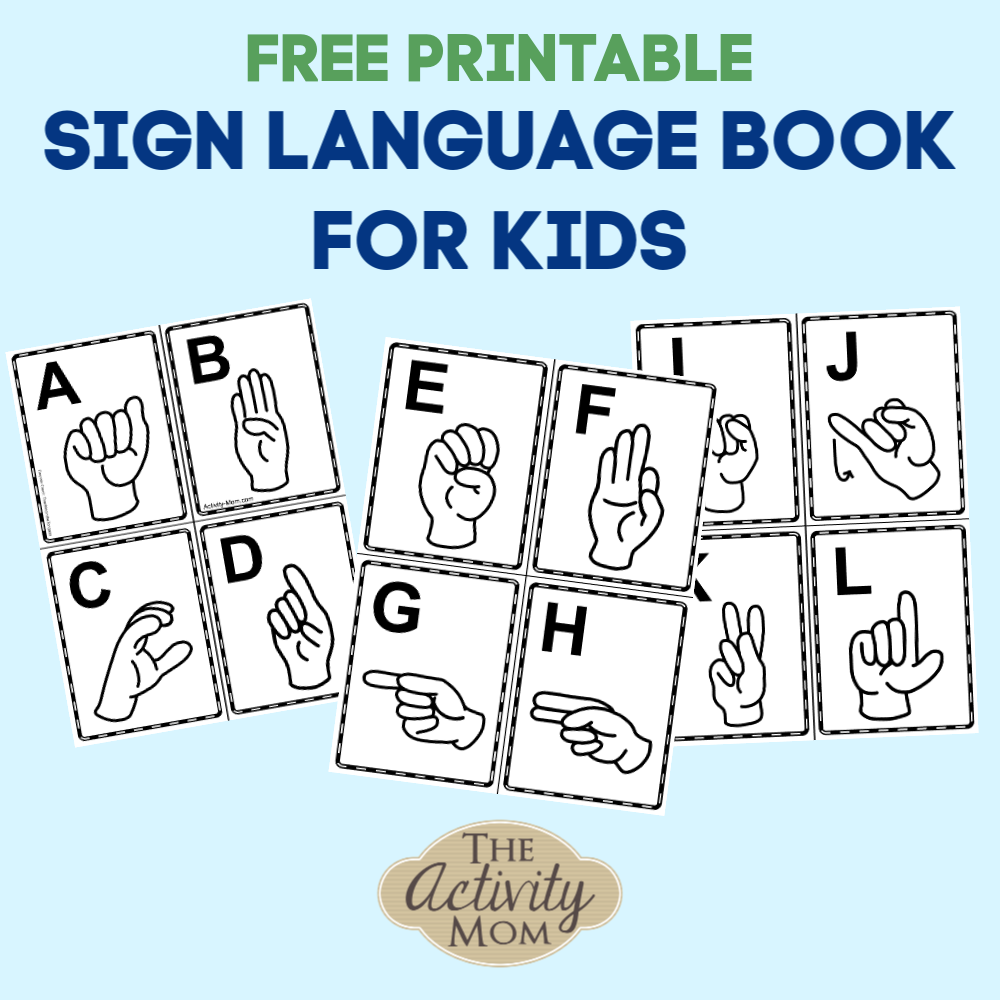 free printable sign language alphabet