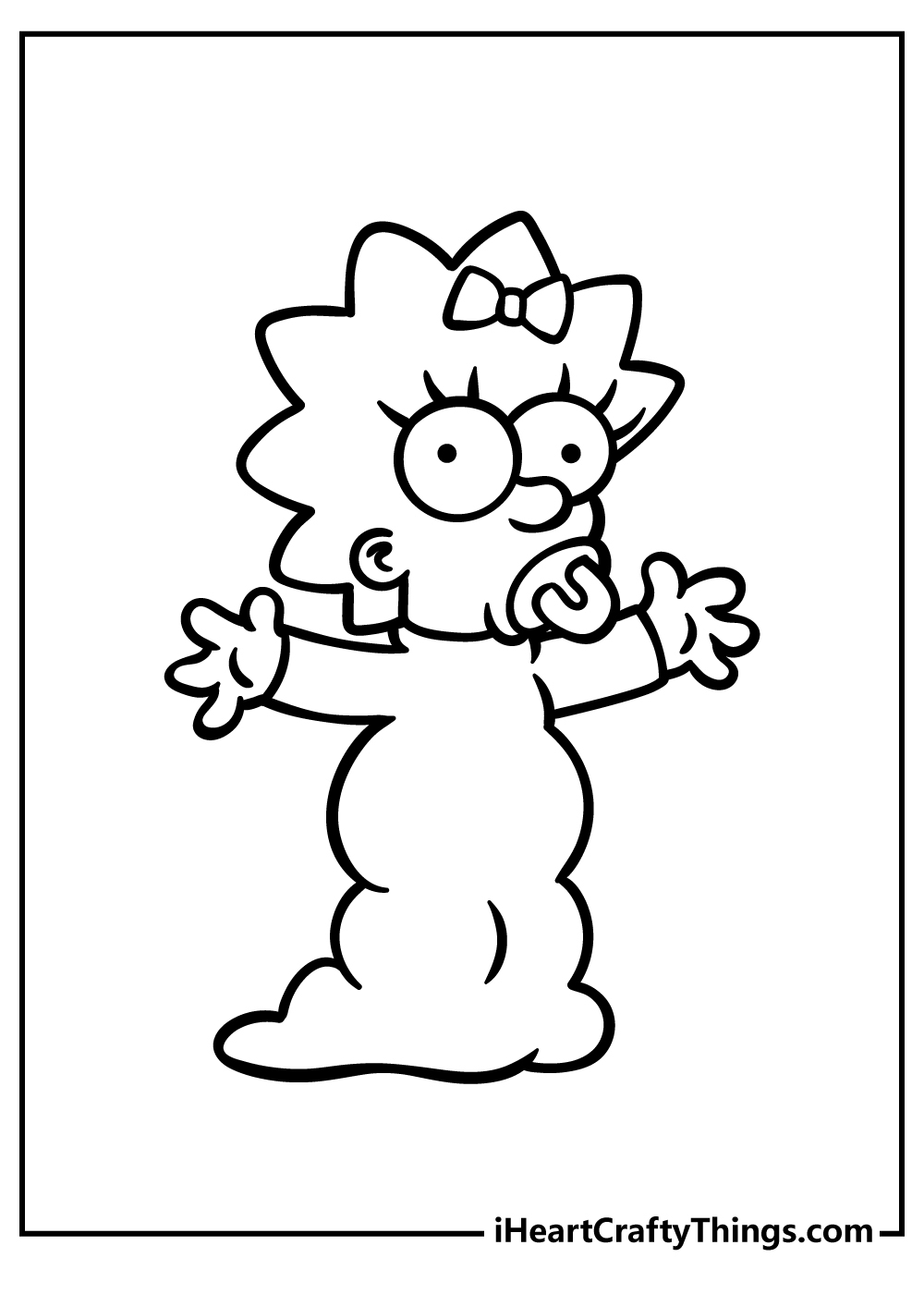 simpsons characters coloring pages