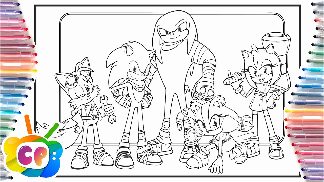 Sonic Boom All Characters Coloring Page Sonic Boom Cartoon On On NCS Release YouTube