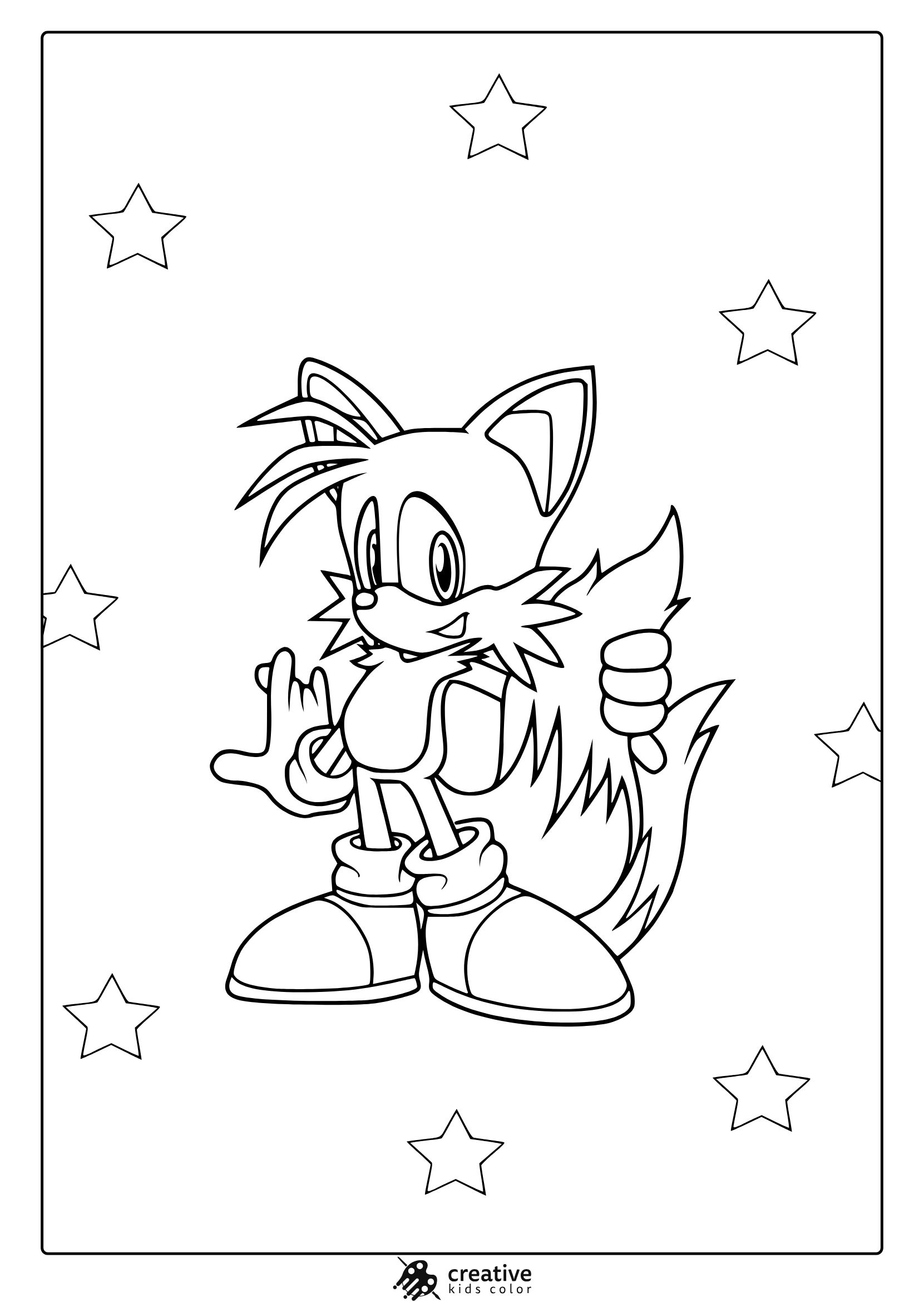 sonic characters printable coloring pages