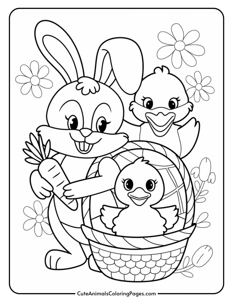 Spring Animals Coloring Pages 7 Free Printable PDF Pages Cute Animals Coloring Pages