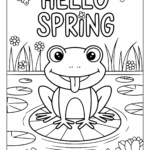Spring Coloring Pages Free Printable PDF 