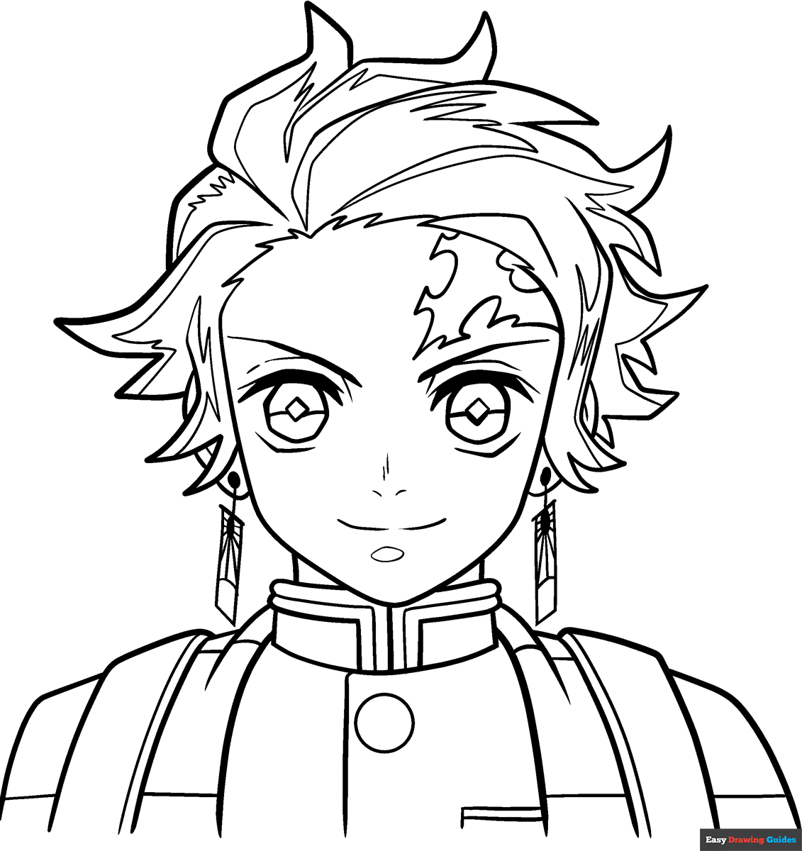 demon slayer characters coloring pages