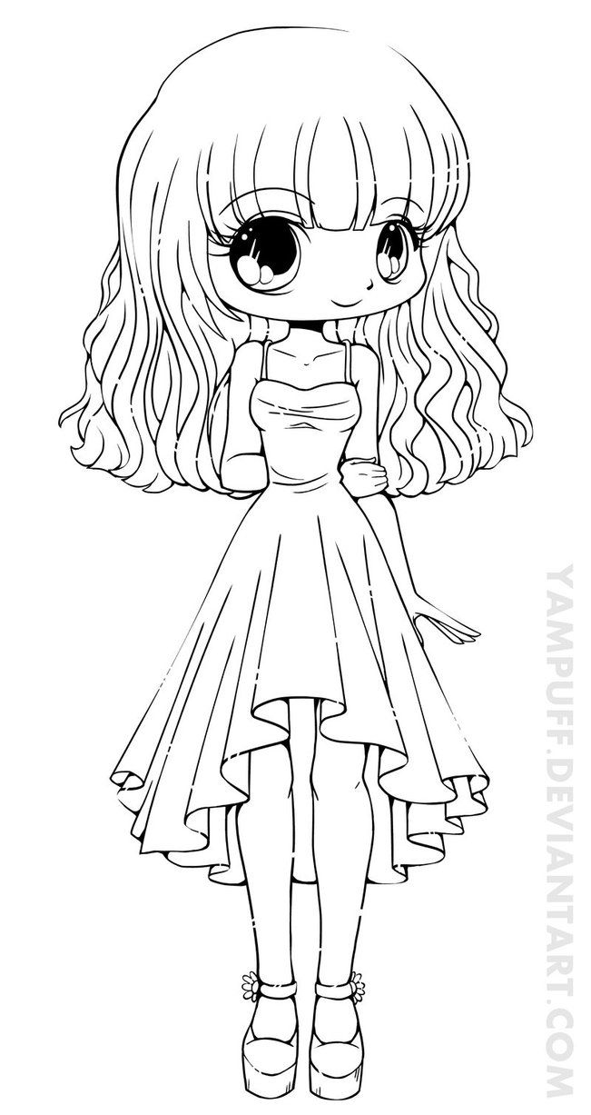 Teej Chibi Lineart Commission By YamPuff On DeviantArt