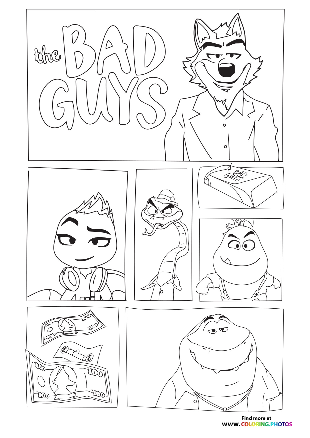The Bad Guys Coloring Pages For Kids Free And Easy Print Or Download