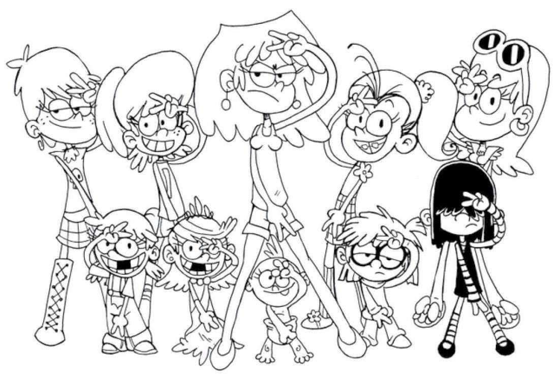 The Loud House Printable Coloring Page Zumipic