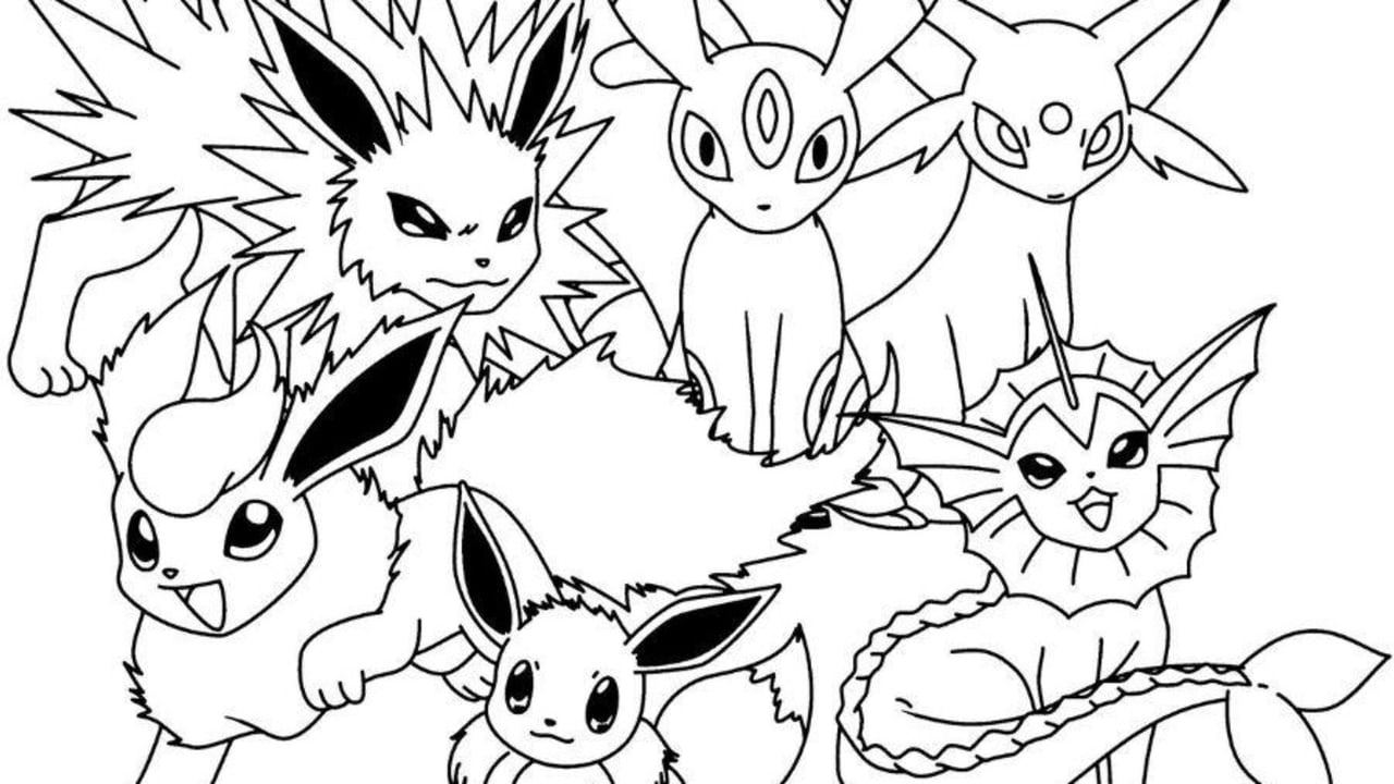 pikachu characters coloring pages